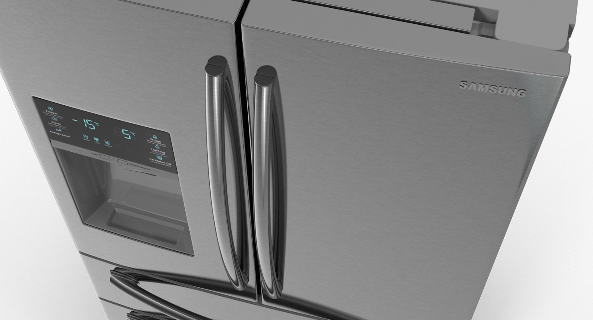 3D refrigerator samsung 4 door model TurboSquid 1242872