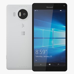 realistic microsoft lumia 950 3d model