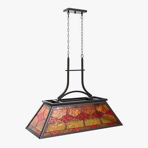 Billiard Hanging Light for 7-9 Foot Table 3D model