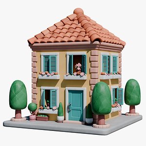 3D Low Poly Plant House