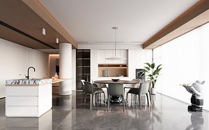 modern dining room