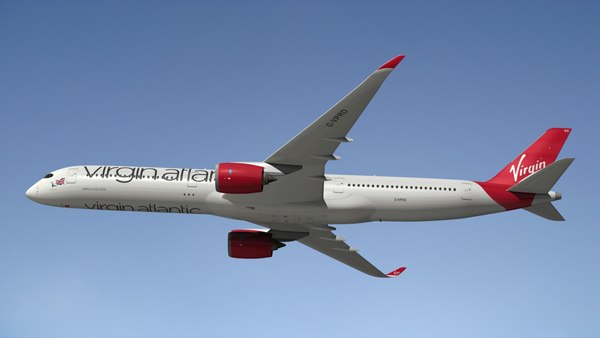 エアバスA3501000ヴァージンアトランティック航空3Dモデル