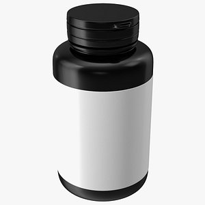 Blank Plastic Bottle Tablets model
