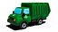 3D Cartoon Garbage Truck