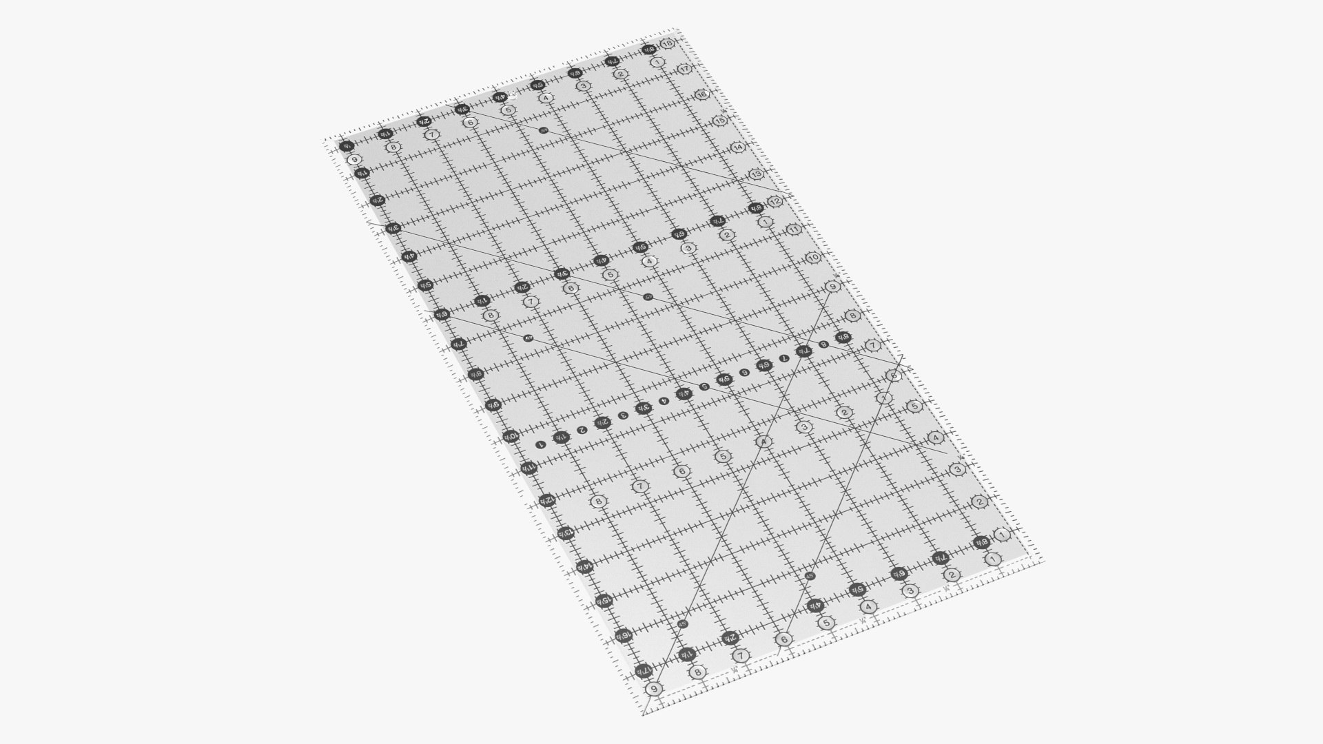 Sew Easy Quilting Ruler 3D model preview
