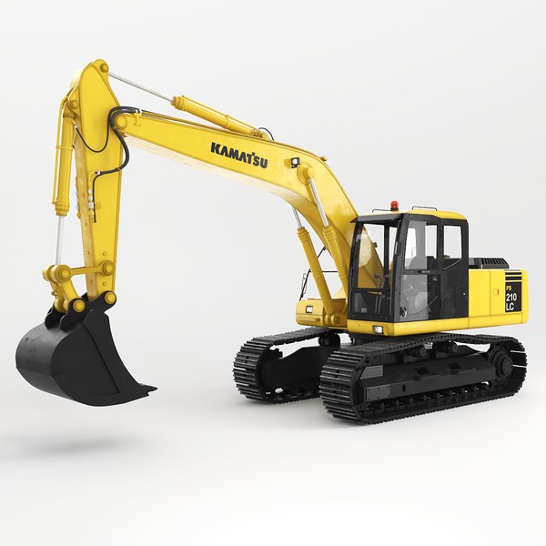 3d model heavy construction machinery equipment