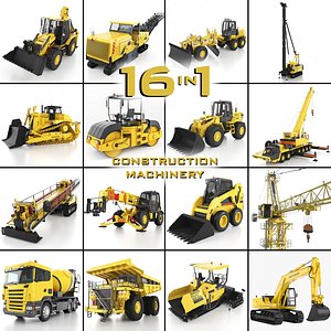 Heavy Construction Machinery Equipment Industrial 16 in 1 vol 1