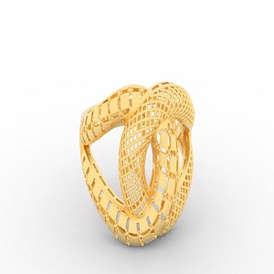 10 light weight rings STL files ready for print 3D print model