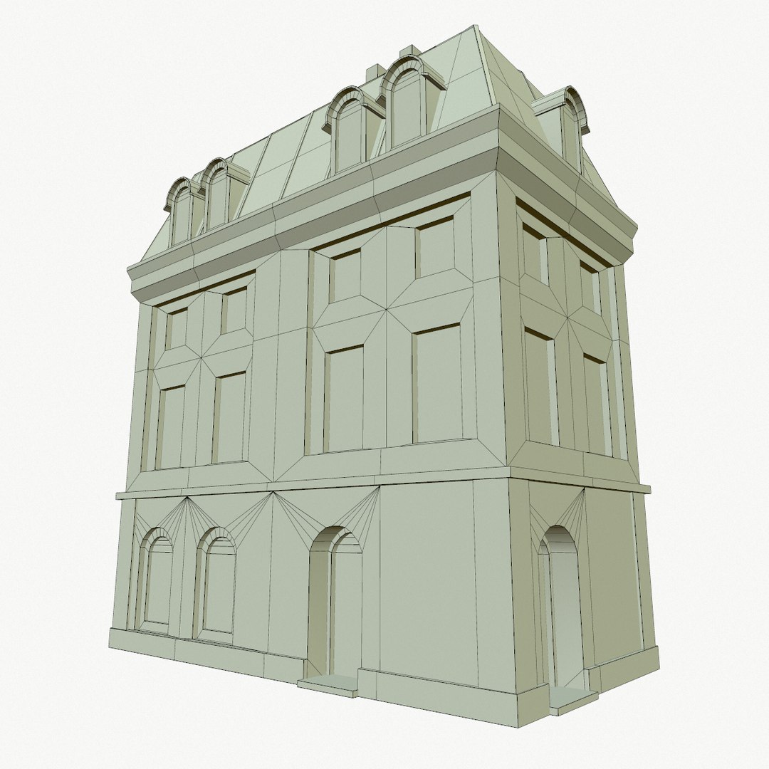 3D Classical Building Model - TurboSquid 1337921