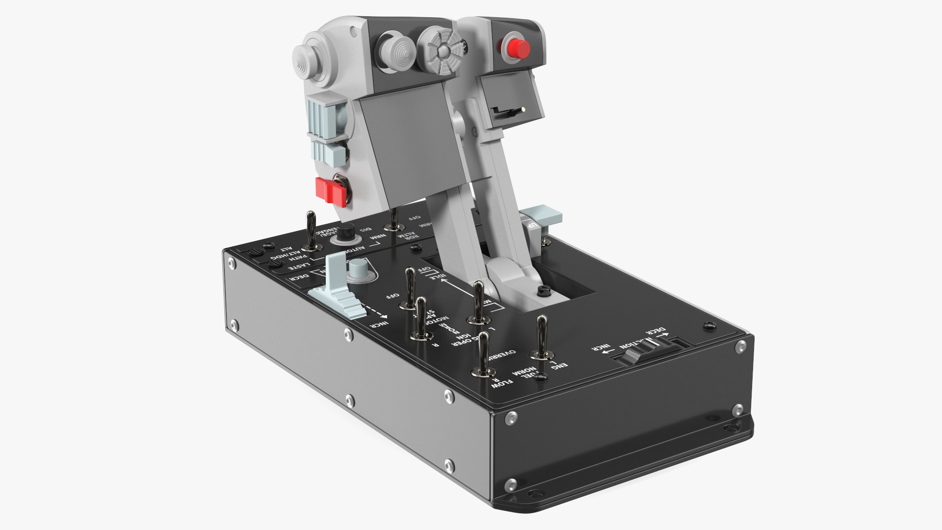 Dual Throttles Game Controller 3D model preview