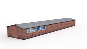 3D Metal hangar model