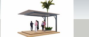 Pergola shadeind model