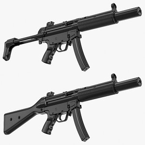 Heckler and Koch MP5SD No Materials 3D model