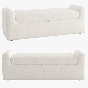 Dakota Performance Boucle Storage Bench