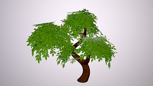 3D model Stylized Tree Low-poly 3D model