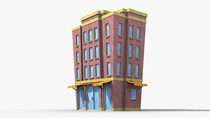 3D model Cartoon Building x21