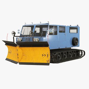 Thiokol Spryte Snowcat and Snowplow 3D model