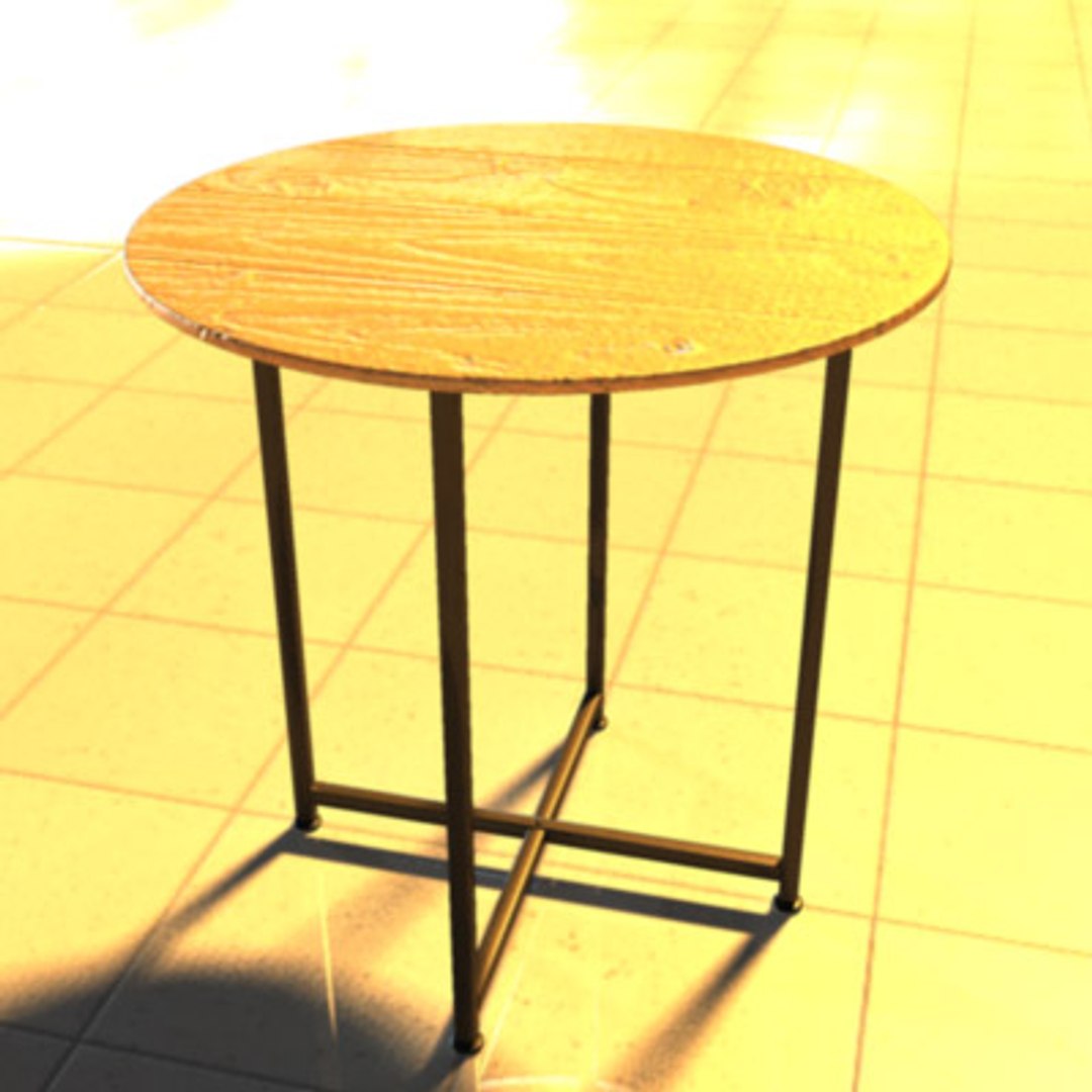 3d model modern end table