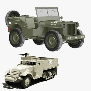 Willys MB $ M3A1 Hafl Track