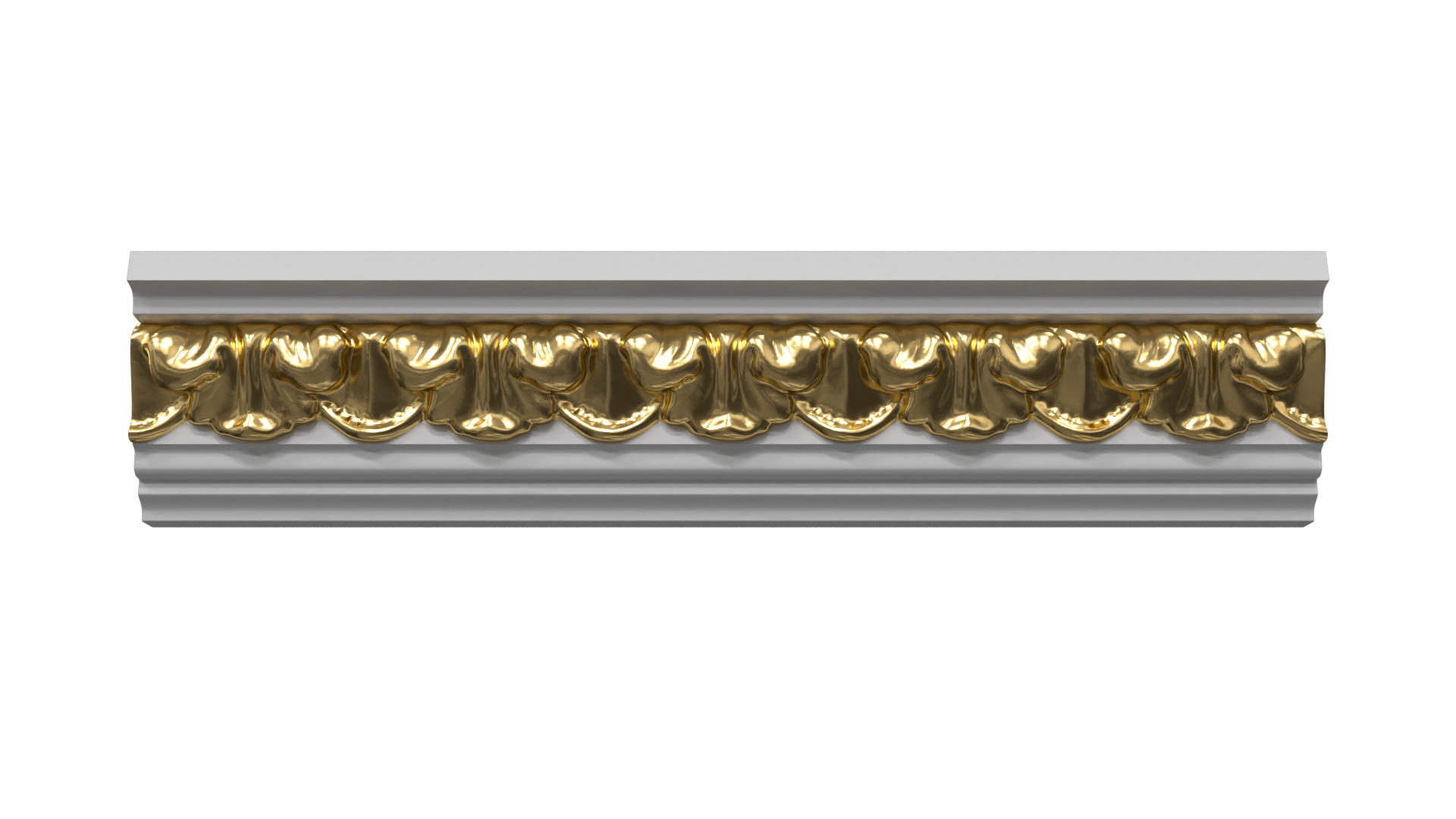 Patterned Cornice Gypsum Plaster DK55 model - TurboSquid 1995499