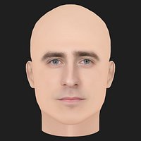 Low Poly Oliver Jackson-Cohen Head