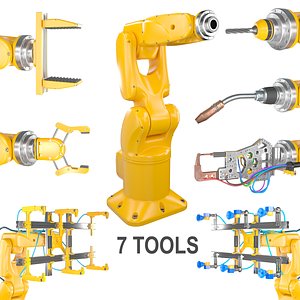 Industrial Robotic Arm +7 tools