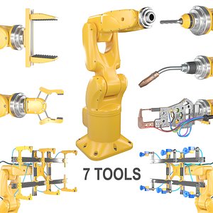 Industrial Robotic Arm +7 tools