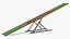 Dog Agility Teeter Green