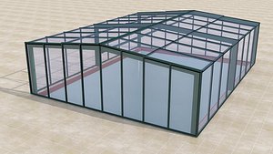 Architectural Glass Canopy Skylight Structure 3D Model 3D model