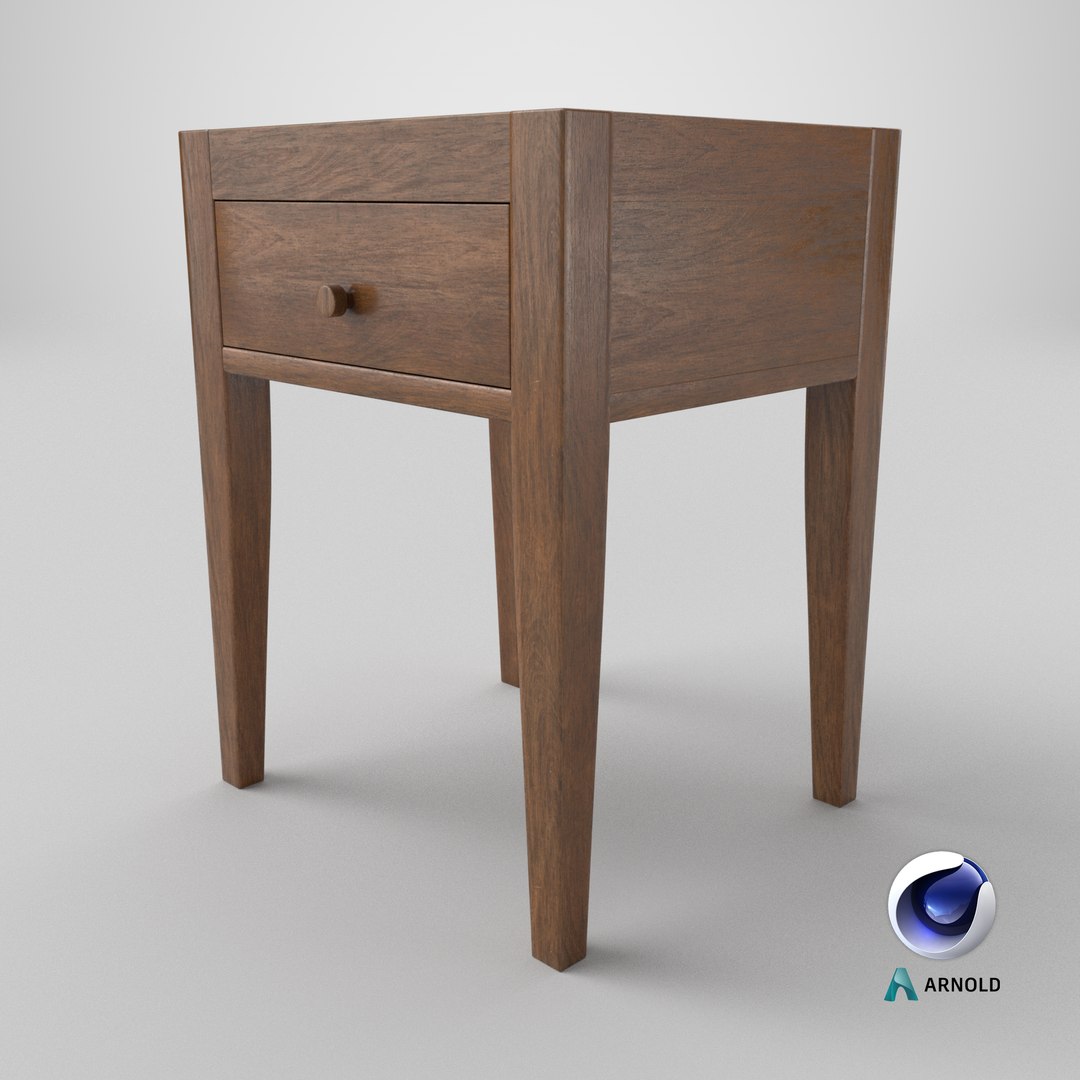 Bedside Table 3D Model - TurboSquid 2371822