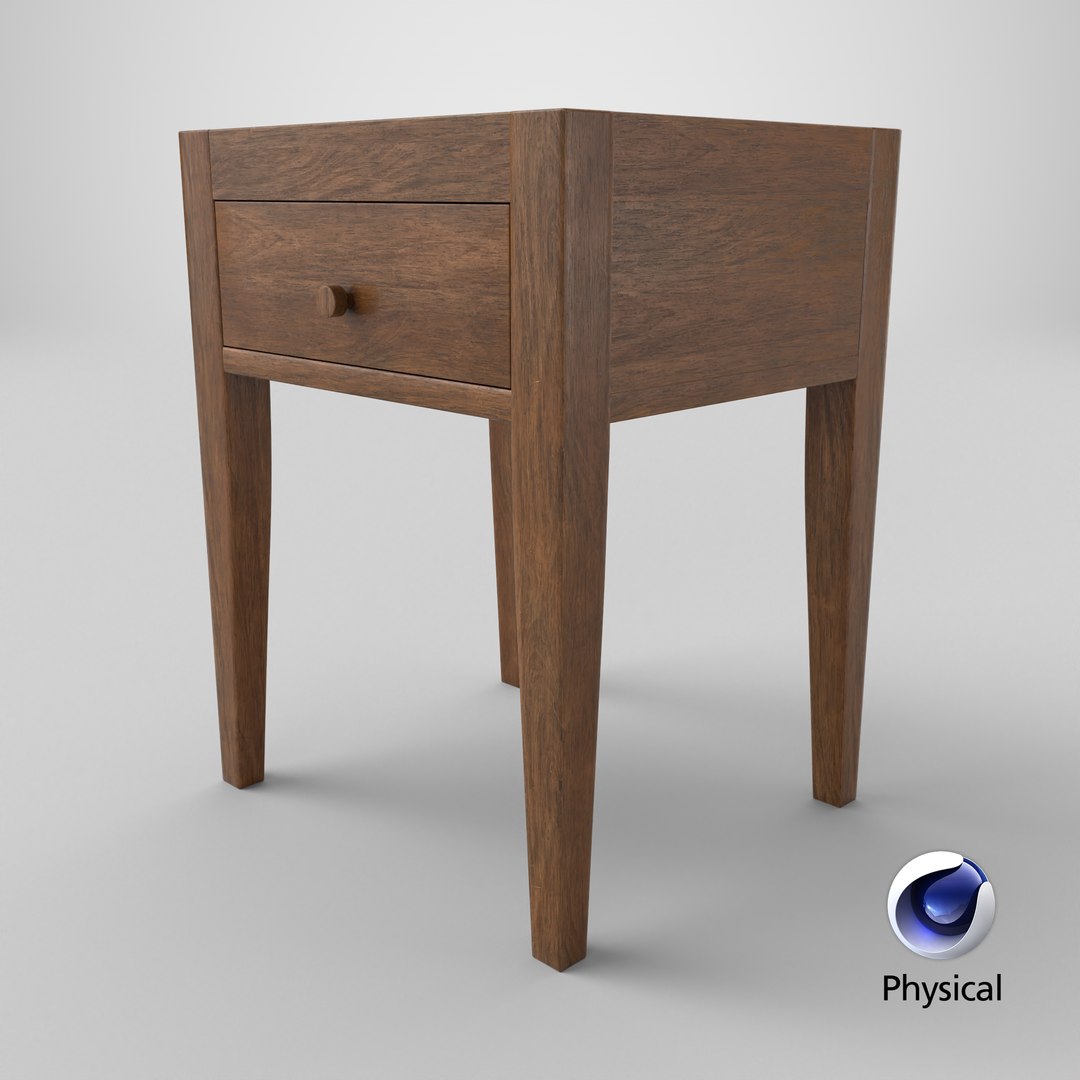 Bedside Table 3D Model - TurboSquid 2371822