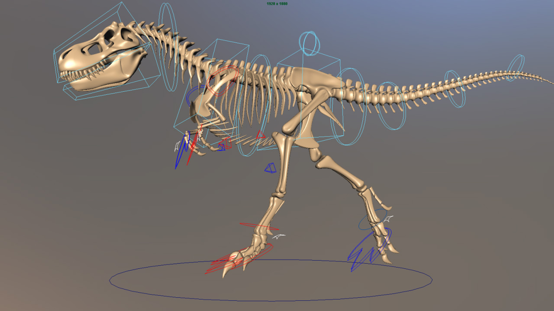 STL file Tyrannosaurus Rex Run (Dinosaur)