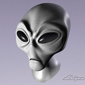 3d model alien head