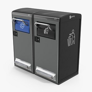 Bigbelly General Waste and Recycling Station 3D Model