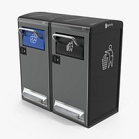 Bigbelly General Waste and Recycling Station 3D Model