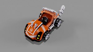 3D Orange kart