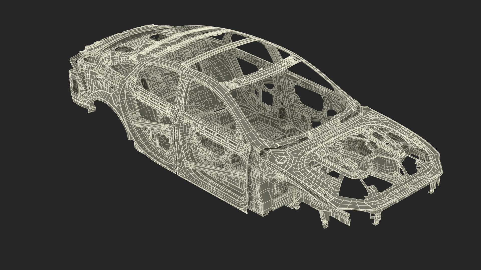 Car Frame Unibody Structure 3D Model TurboSquid 2218354