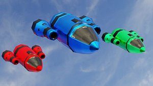 3D spaceship space ship