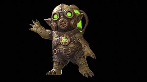 3D Chibi Franky Zombie 4 model