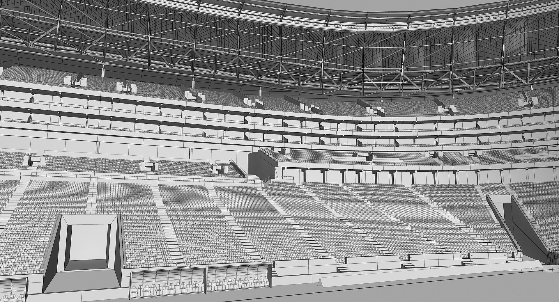 3d Soccer City Stadium