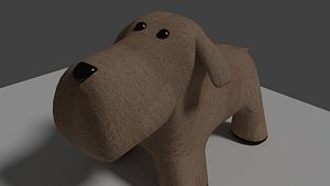 3d model fabric dog toy