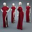 Woman mannequin Red dress