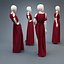 Woman mannequin Red dress