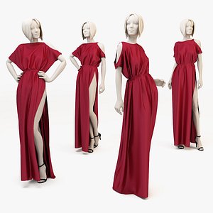 Woman mannequin Red dress