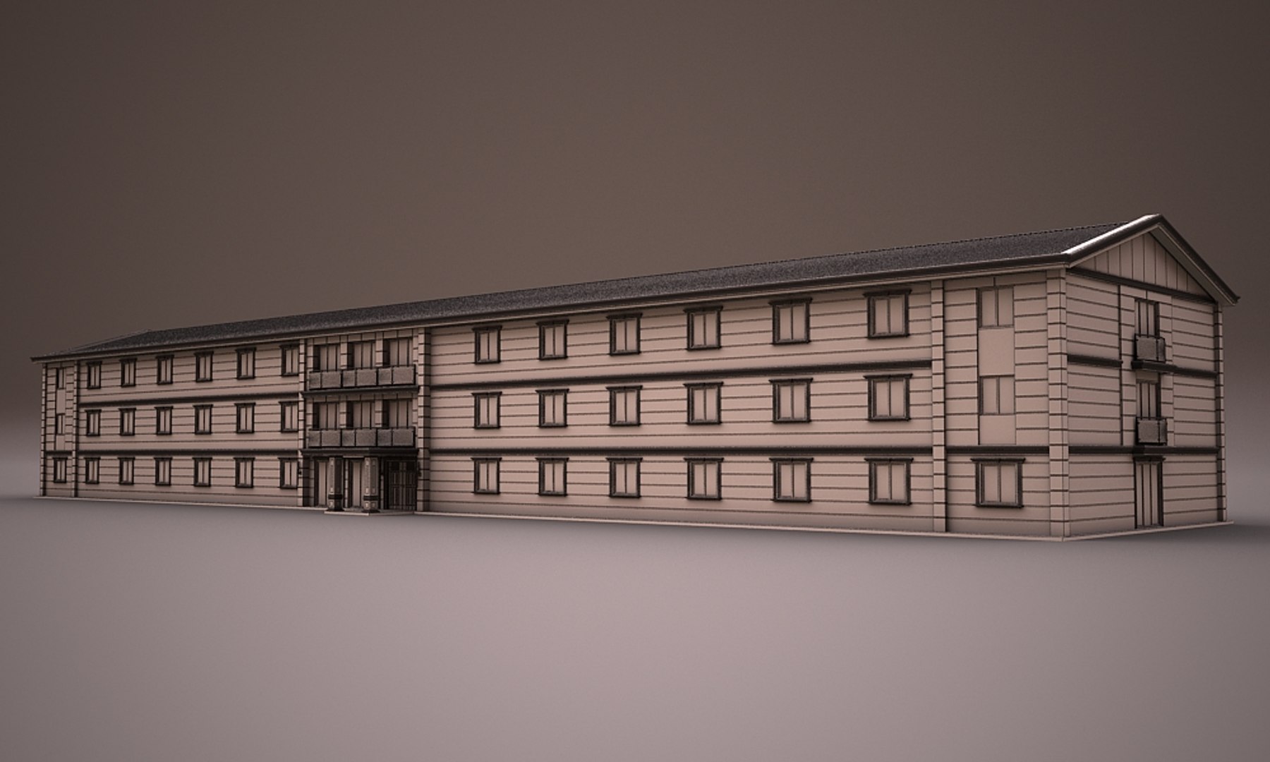 Prefabricated Building 3d 3ds