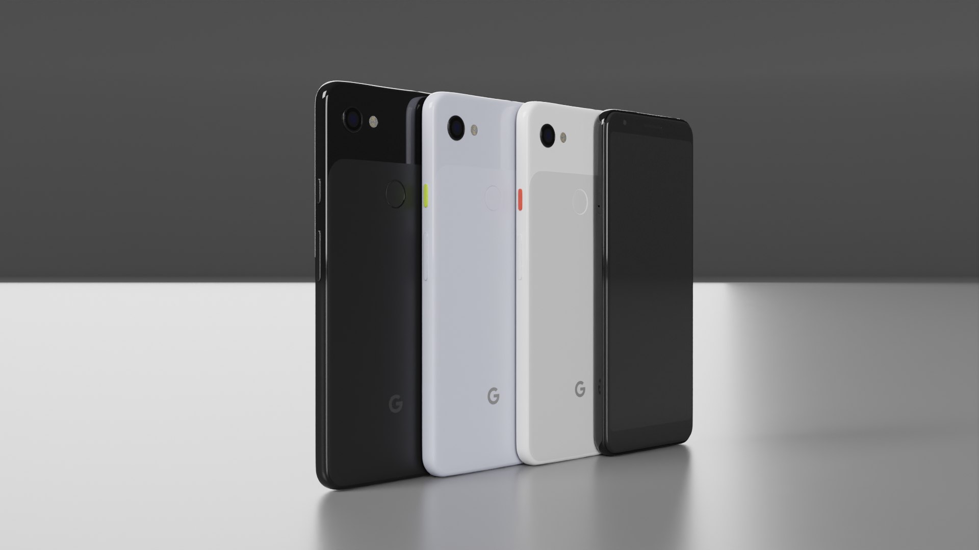 Google Pixel 3a XL All Colors model - TurboSquid 2064019