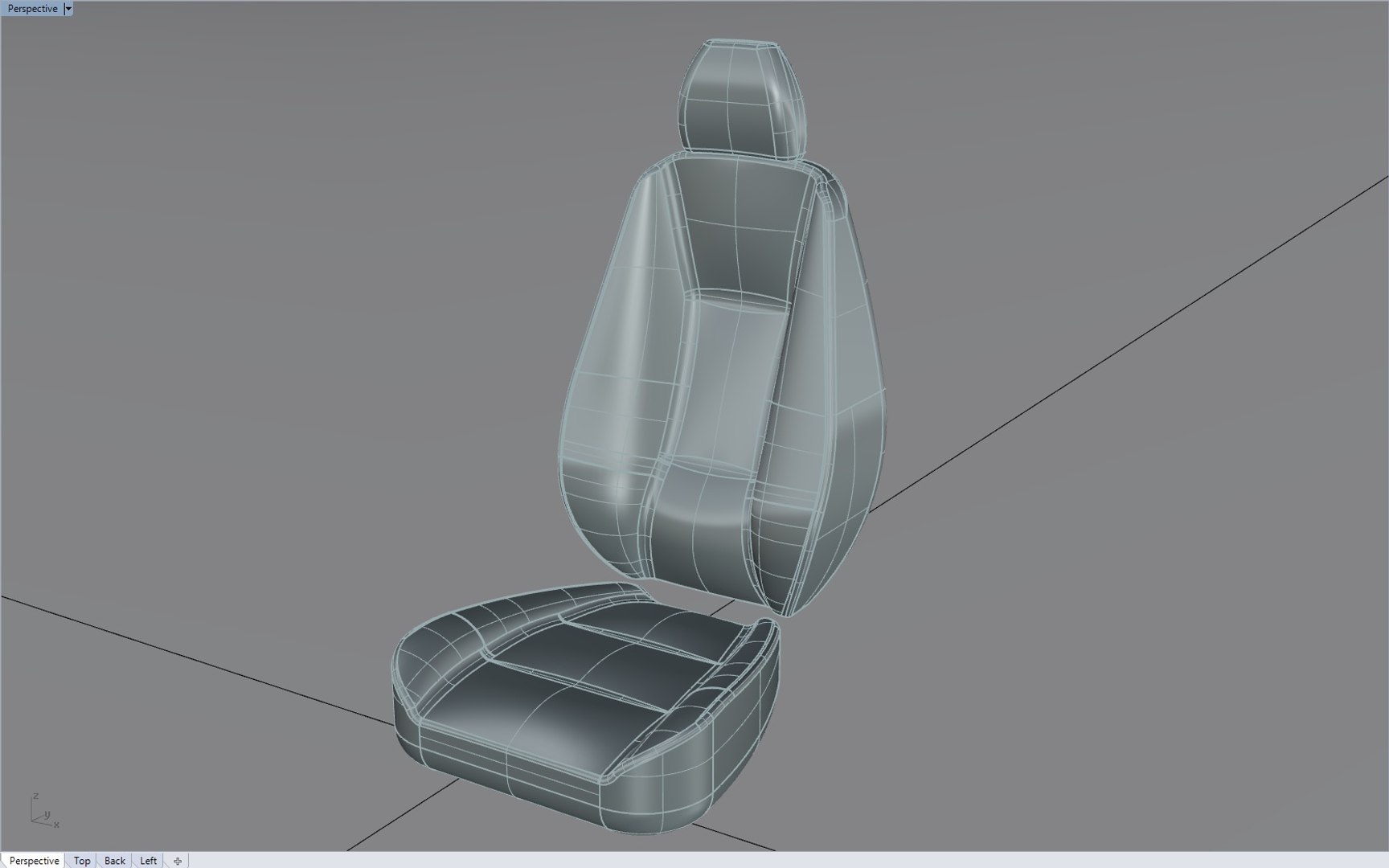 Generic Car Seat 3d Obj