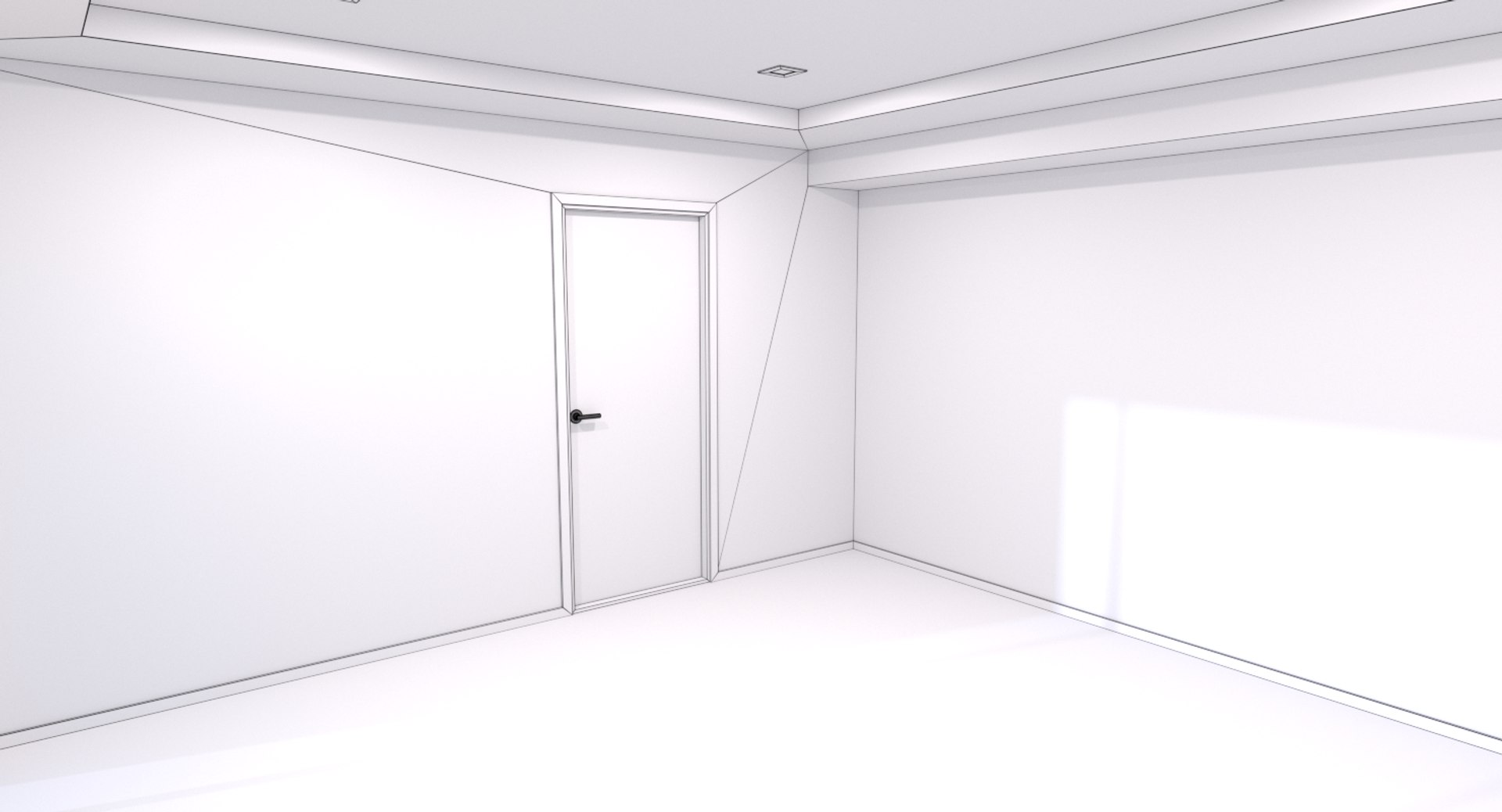 Base bedroom interior 1 model - TurboSquid 1190002