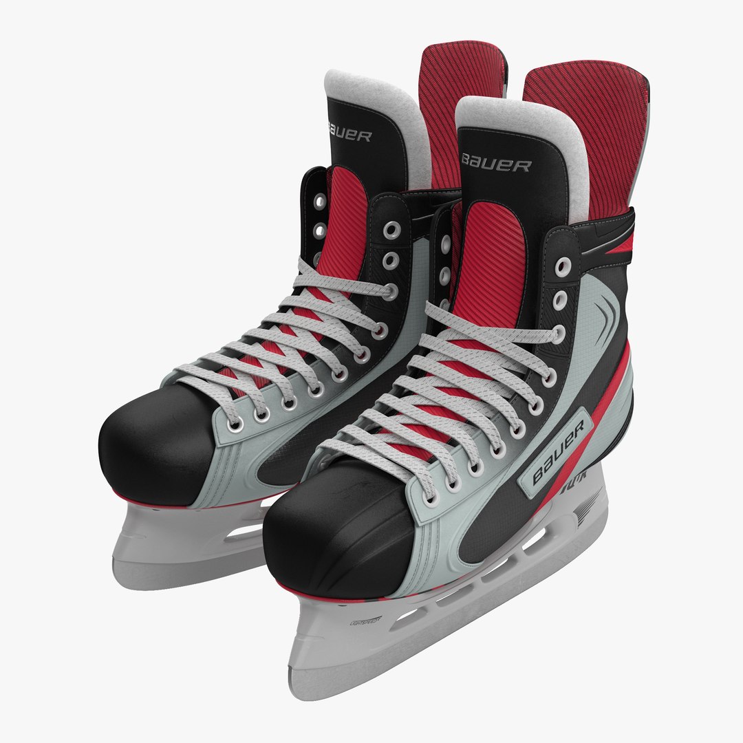 Hockey Skates Bauer 3D model preview