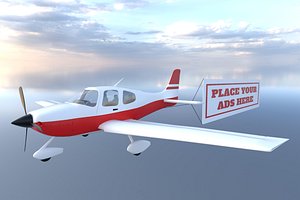 Airplane with Banner Generic